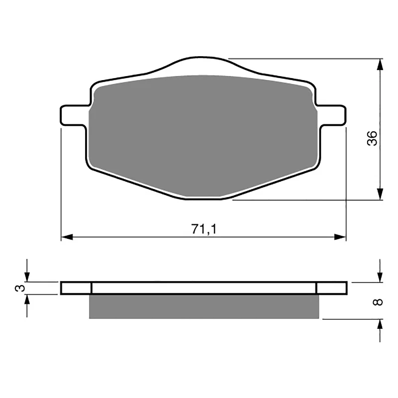 Waterproof bike headscarf-GOLDfren Brake Pads - K5 Off-Road Racing (PBPR31)