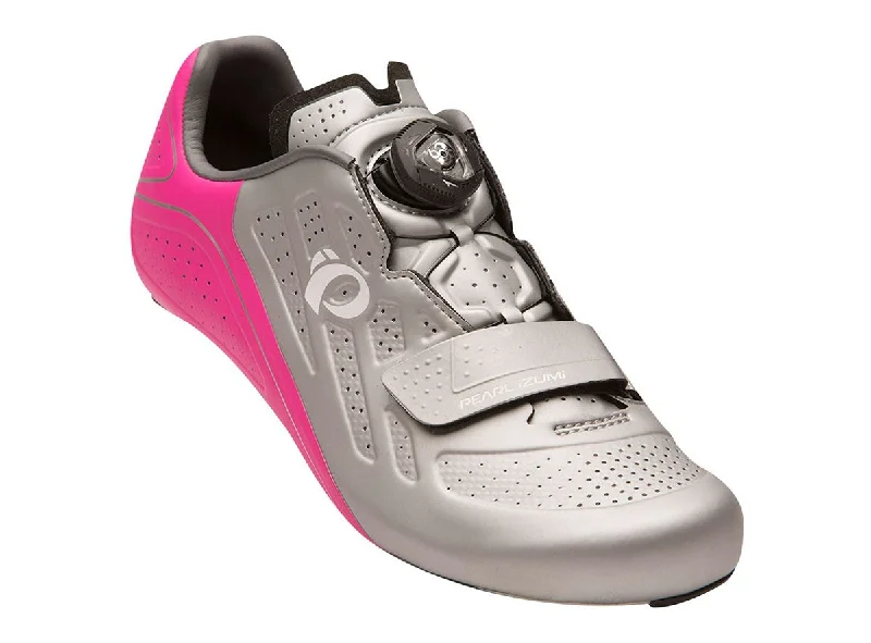 Lightweight MTB backpack-Pearl Izumi Elite v5 Road Shoe - Womens - Silver-Pink Glo