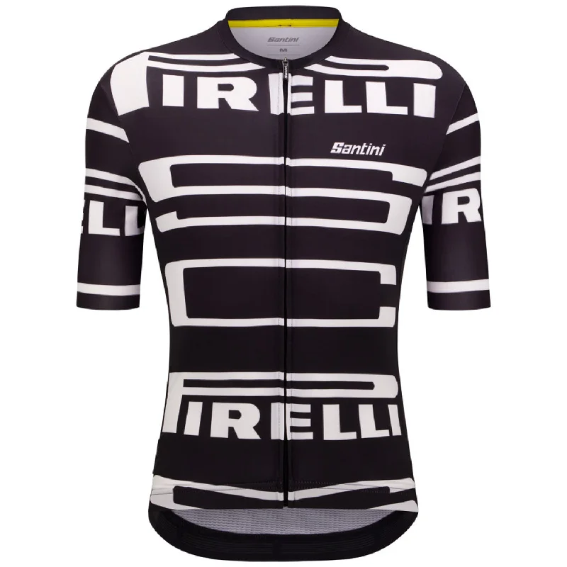 Padded bike shoulder pads-Maglia Santini x PIRELLI SC- Nero