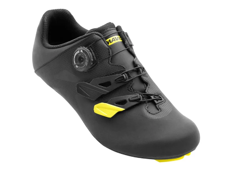 Breathable bike ankle socks-Mavic Cosmic Elite Vision CM Road Shoe - Black-Yellow Mavic