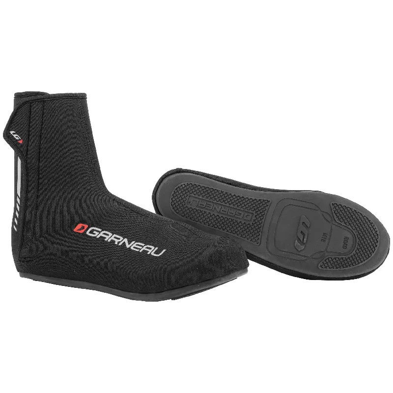 Windproof cycling arm guards-Louis Garneau Thermal Pro Shoe Cover - Black