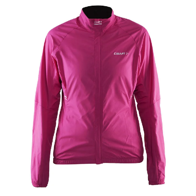 Foldable cycling rain jacket-Mantellina donna Craft Velo Wind - Rosa