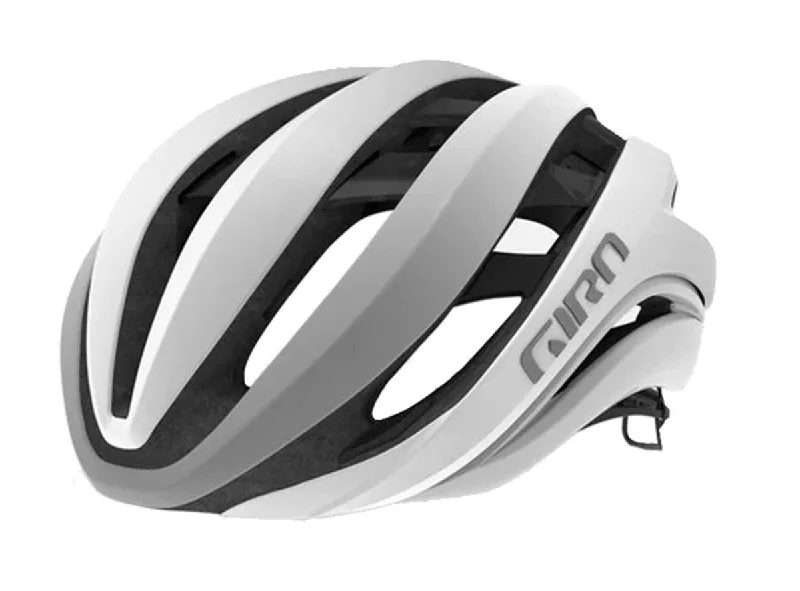 High-performance MTB jersey-Giro Aether MIPS Road Helmet - Matt White-Silver