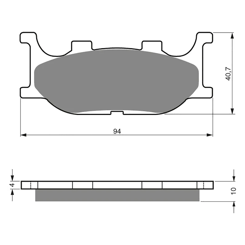 Quick-dry MTB tank top-GOLDfren Brake Pads - S3 Sintered Sports (PBPH155)