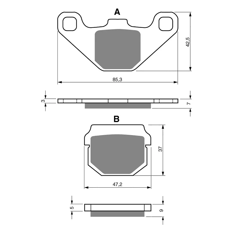 Lightweight cycling cap-GOLDfren Brake Pads - K5 Off-Road Racing (PBPR22)