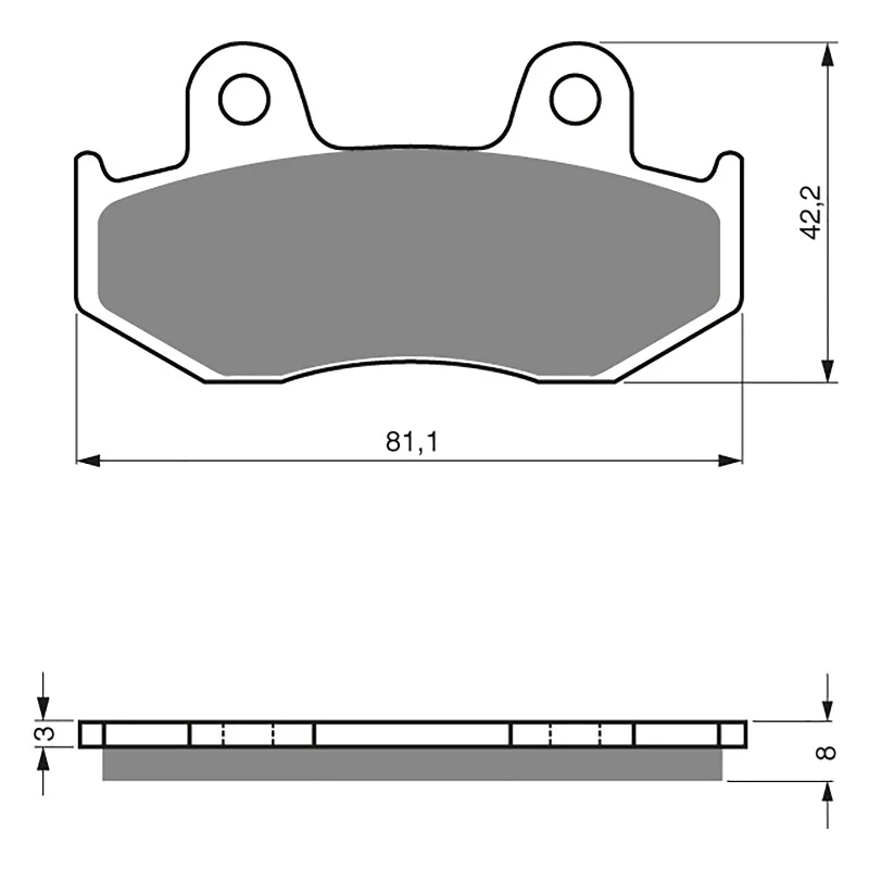 Lightweight bike lock holder-GOLDfren Brake Pads - S3 Sintered Sports (PBPH29)