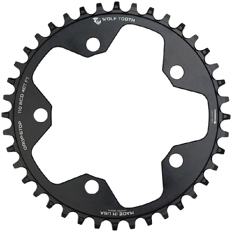 Breathable MTB jersey-Wolf Tooth 110 BCD Cyclocross Road Chainring - 40t 110 BCD 5-Bolt Drop-Stop 10/11/12-Speed Eagle Flattop Compatible BLK