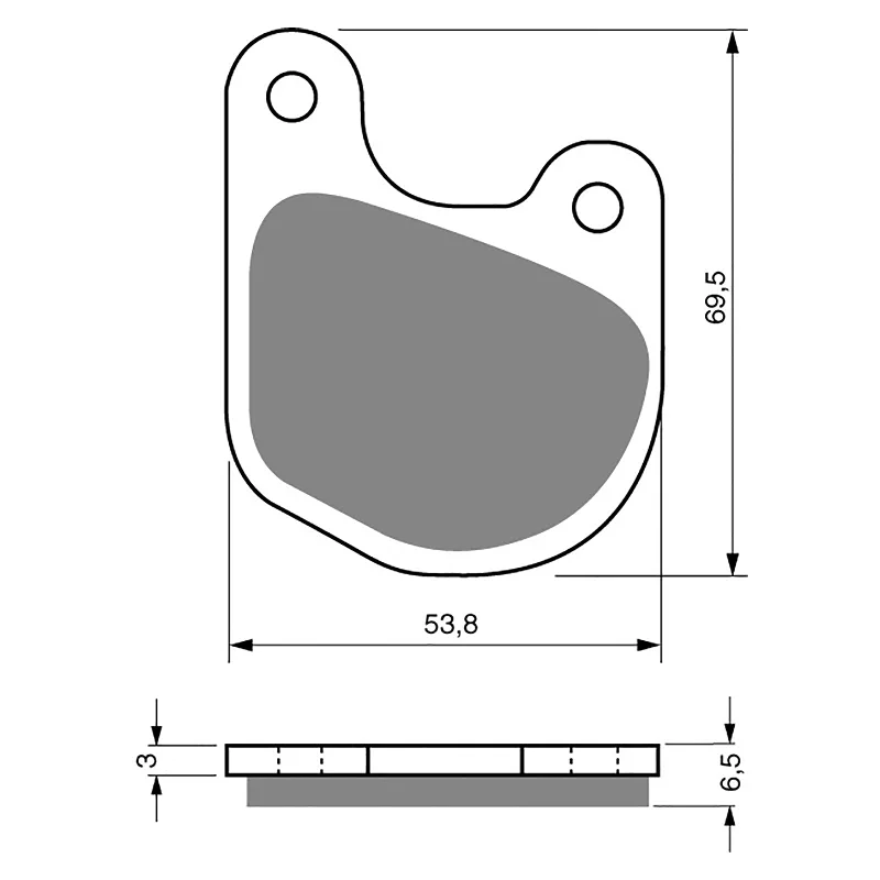 Windproof cycling socks-GOLDfren Brake Pads - S3 Sintered Sports (PBPH71)