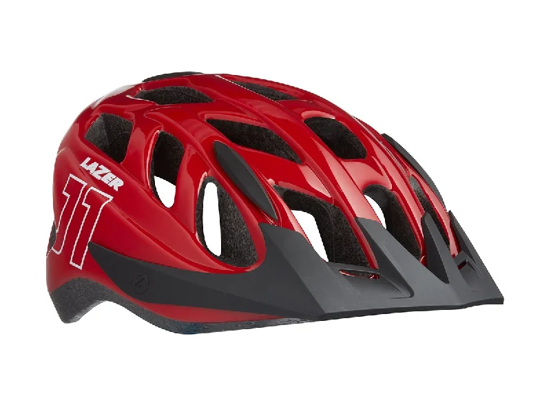 Breathable bike headscarf-Lazer J1 MTB Helmet - Youth - Red