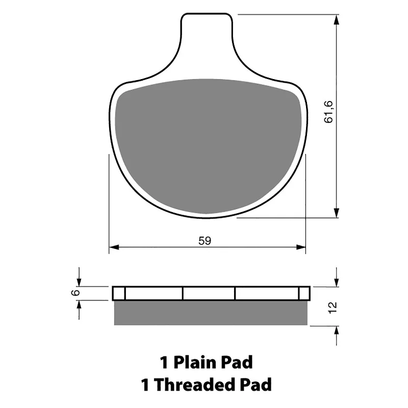 Anti-vibration cycling jersey-GOLDfren Brake Pads - S3 Sintered Sports (PBPH74)