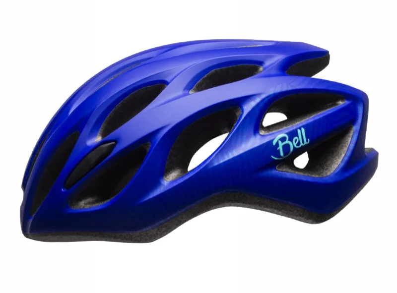 Anti-vibration MTB helmet-Bell Tempo Road Helmet - Womens - Matt Cobalt-Pearl