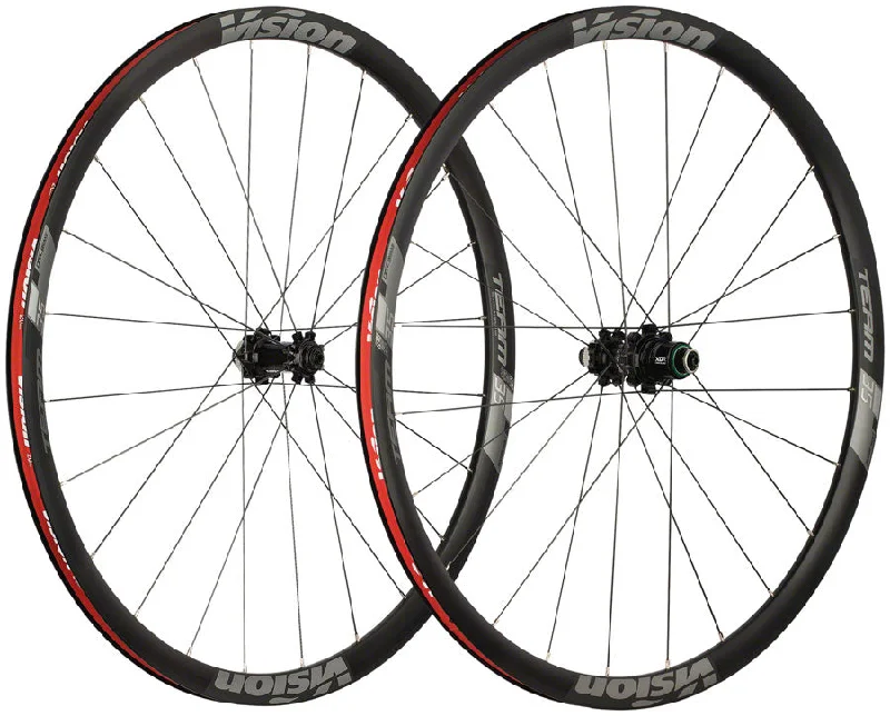 Windproof MTB socks-Vision Team 35 Disc Wheelset - 700c 12 x 100/142mm Center-Lock XDR Black