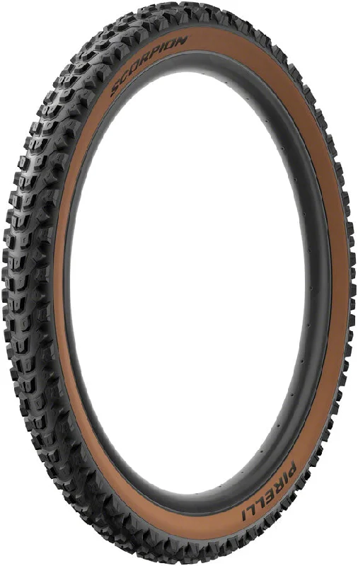 Reflective bike knee braces-Pirelli Scorpion Enduro S Tire - 29 x 2.4 Tubeless Folding Color Addition YLW Label HardWall SmartGrip Gravity