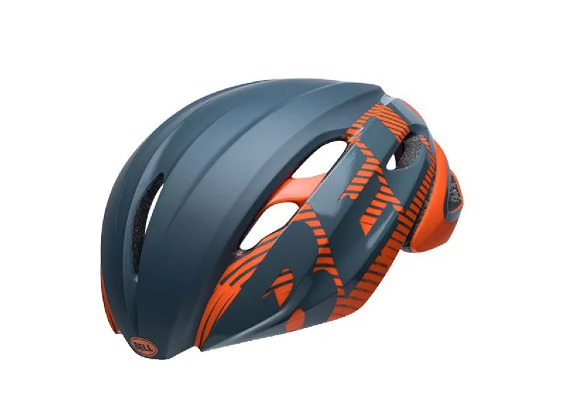 Wind-resistant bike jacket-Bell Z20 Aero MIPS Road Helmet - Matt Gloss Slate-Orange - 2019