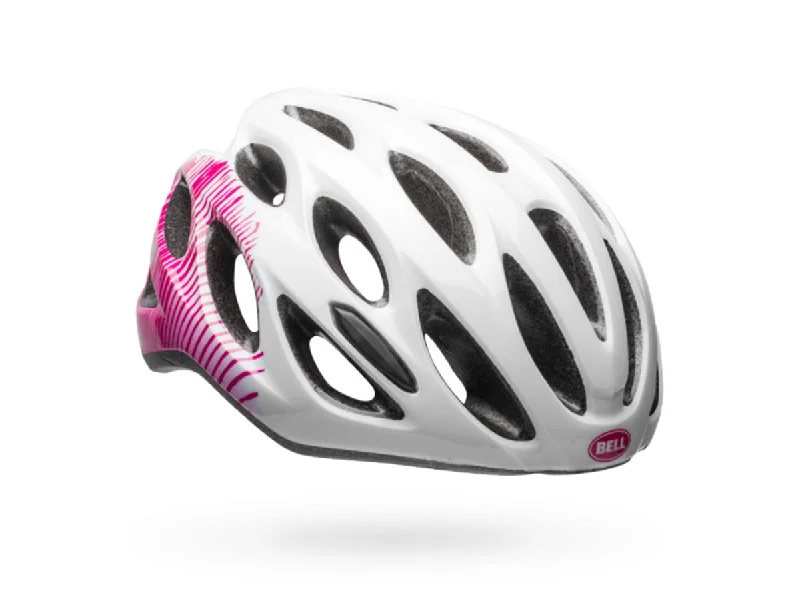 Quick-dry bike headband-Bell Tempo Joy Ride Road Helmet - Womens - Gloss White-Cherry