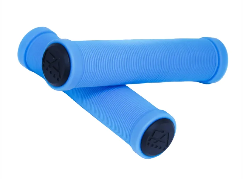 Anti-slip MTB jersey-Free Agent Flangeless Shroom XL BMX Grips - Bright Blue