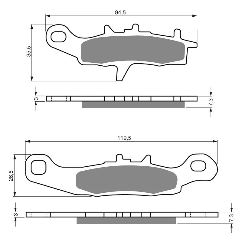 Anti-UV cycling cap-GOLDfren Brake Pads - K5 Off-Road Racing (PBPR244)