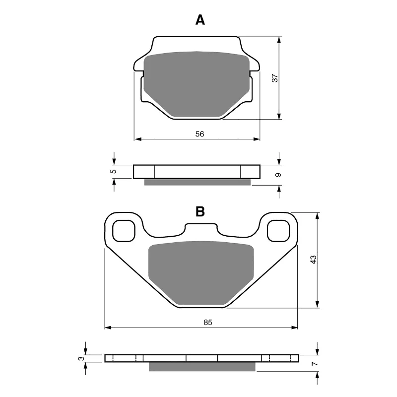 Thermal bike arm warmers-GOLDfren Brake Pads - K5 Off-Road Racing (PBPR16)