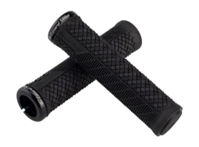 Lightweight bike lock holder-Lizard Skins Charger Evo Single-Sided Lock-On Grips - Jet Black