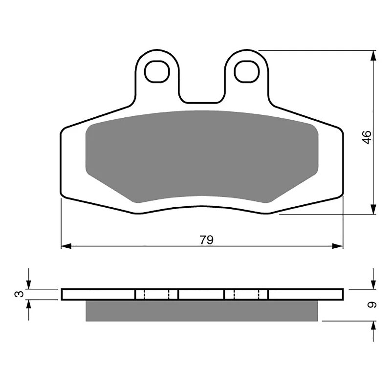 Durable MTB shoe covers-GOLDfren Brake Pads - K5 Off-Road Racing (PBPR111)