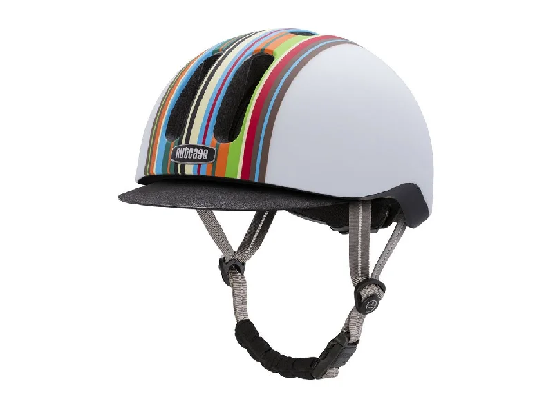 Anti-slip MTB jersey-Nutcase Metroride Helmet - Kids - Technicolor Matt