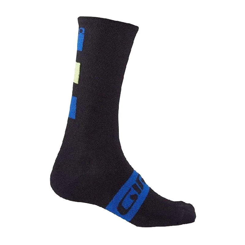 Windproof bike shoe covers-Calze Giro Merino Seasonal - Nero blu