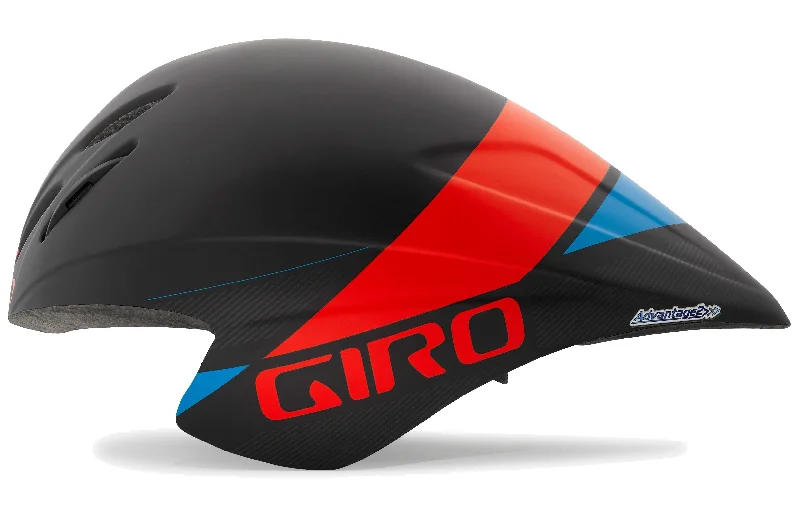 Giro Advantage 2 Time Trial Road Helmet - Black-Red-Blue