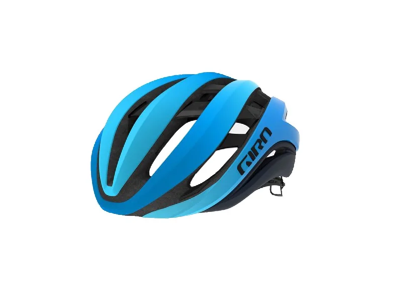 Reflective MTB helmet visor-Giro Aether MIPS Road Helmet - Matt Blue - 2019