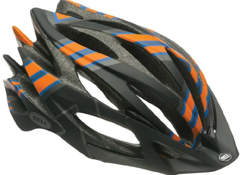 Windproof bike arm warmers-Bell Sweep Race Road Helmet - Matt Black-Orange-Blue Talon