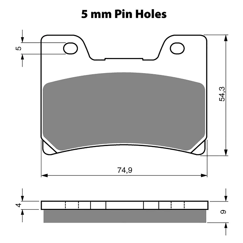 Padded MTB wrist guards-GOLDfren Brake Pads - S3 Sintered Sports (PBPH115)