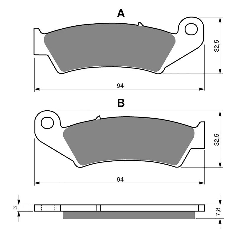 Durable MTB ankle straps-GOLDfren Brake Pads - K5 Off-Road Racing (PBPR42)