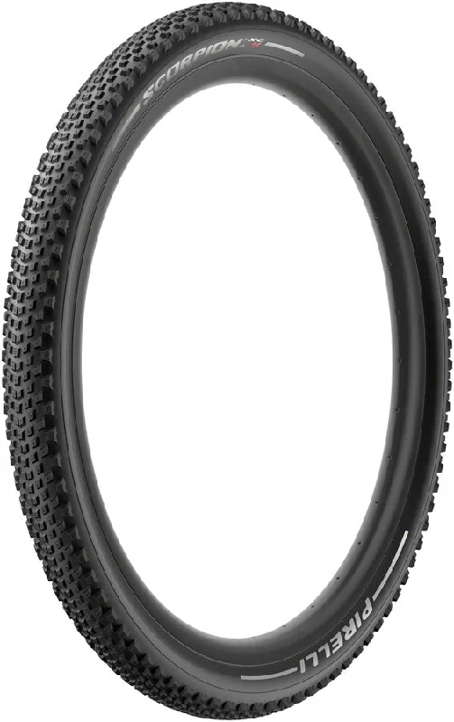 Anti-vibration bike jersey-Pirelli Scorpion XC H Mountain Tire 29x2.20 Folding Tubeless Ready SmartGRIP Lite 120TPI Black