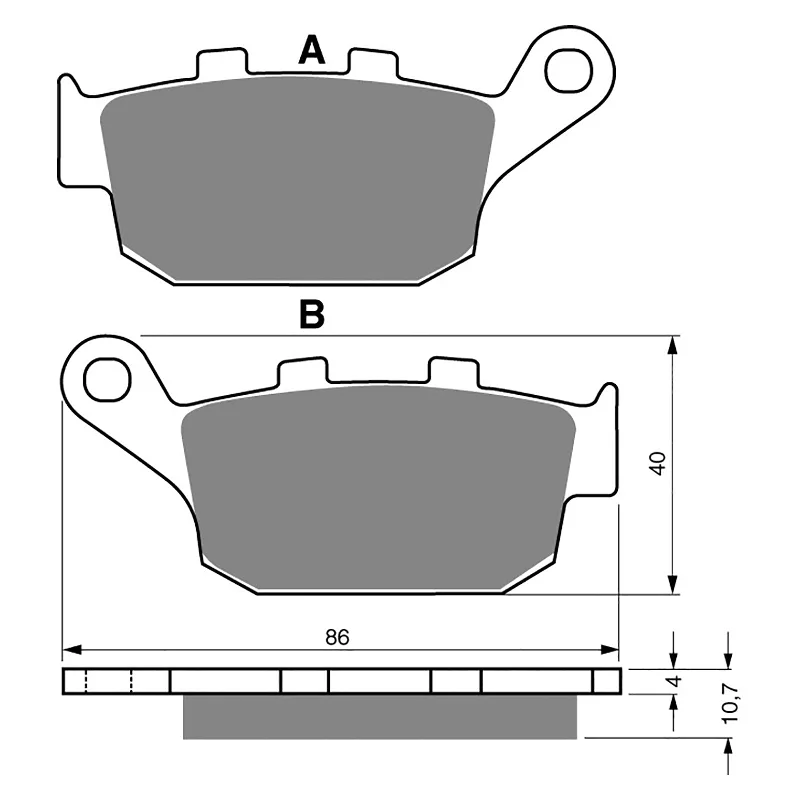 Anti-vibration road bike helmet-GOLDfren Brake Pads - S3 Sintered Sports (PBPH61)