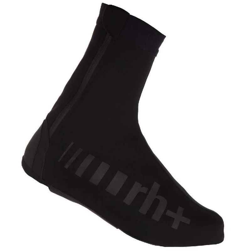 Breathable bike knee braces-Copriscarpe Rh+ Logo Softshell - Nero reflex