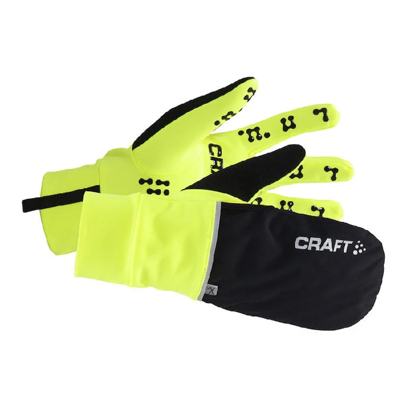 Breathable bike elbow pads-Guanti Craft Hybrid Weather - Giallo