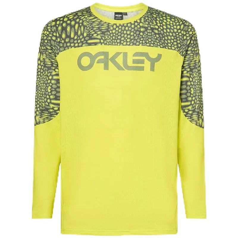 High-visibility bike gloves-Maglia maniche lunghe Oakley Maven Coast - Giallo