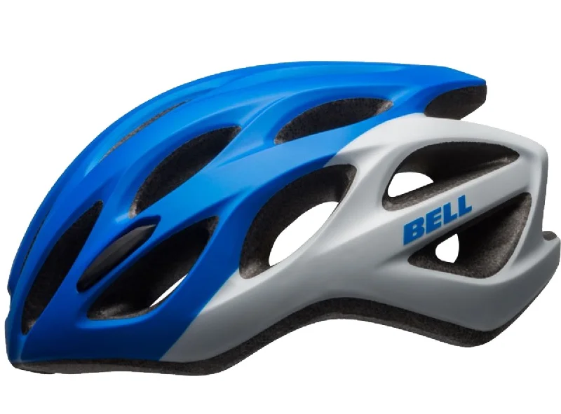 Durable bike pedal clips-Bell Draft Road Helmet - Matt Blue-White