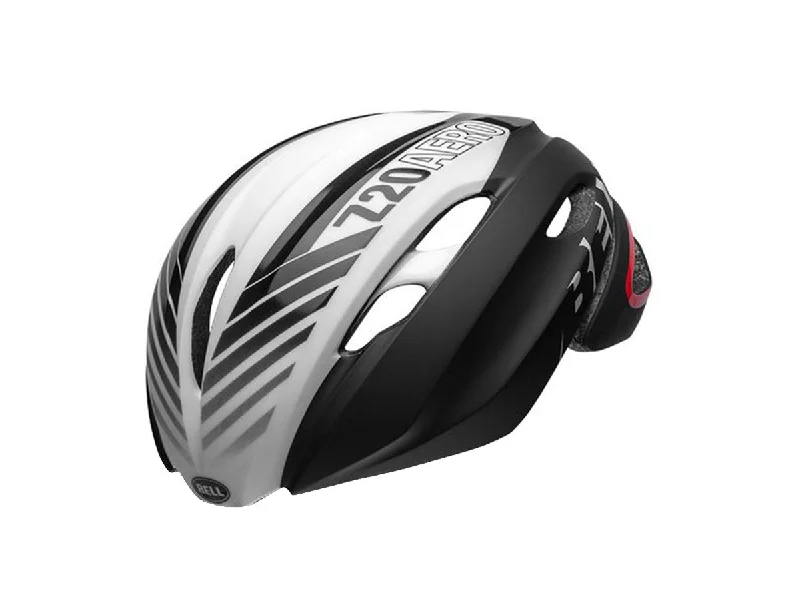 High-traction bike pedals-Bell Z20 Aero MIPS Road Helmet - Matt Gloss Black-White-Crimson - 2019