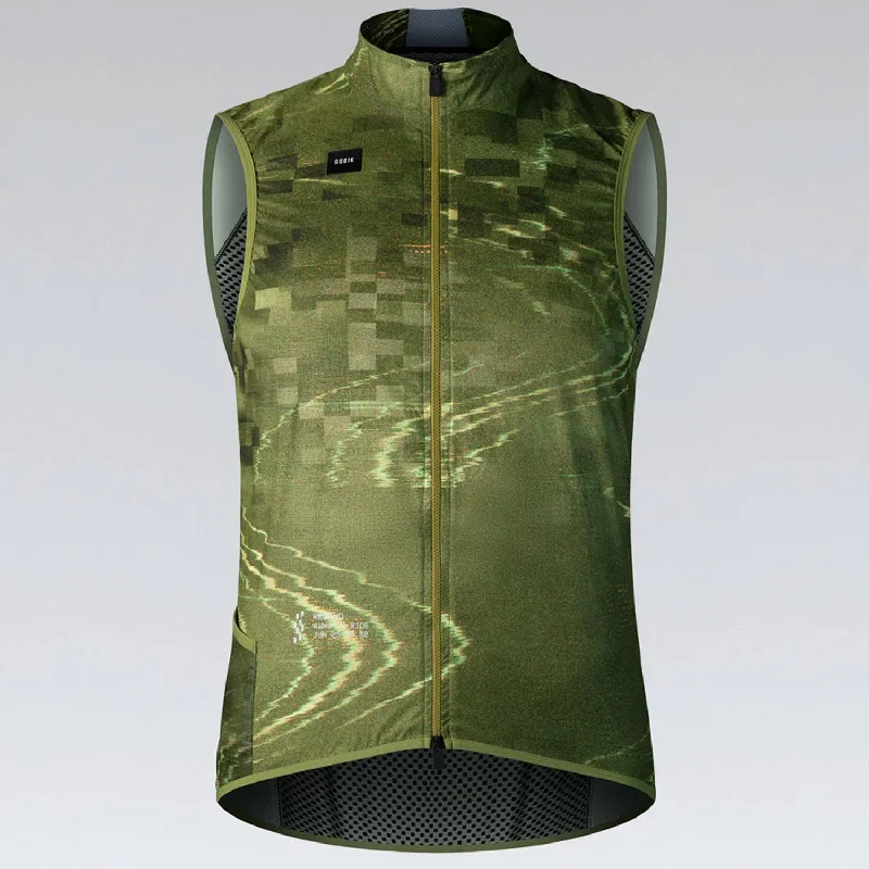 High-performance bike raincoat-Gilet Gobik Plus 2.0 - Verde