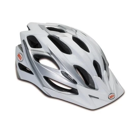 Durable MTB raincoat-QUALITY BELL SLANT CYCLE HELMET WHITE ADULTS 54cm - 61cm SAFETY AT LOW PRICE