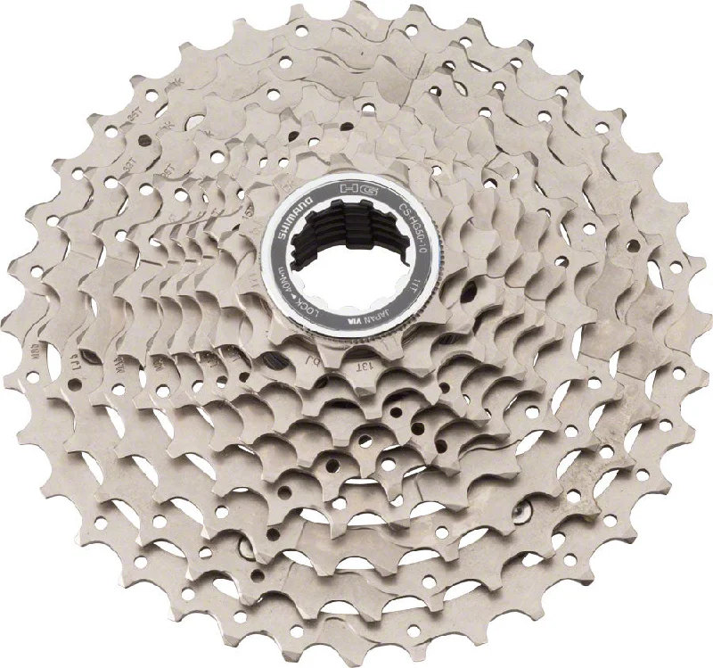 Anti-sweat cycling cap-Shimano Deore M6000 CS-HG50 Cassette - 10 Speed 11-36t Silver Nickel Plated