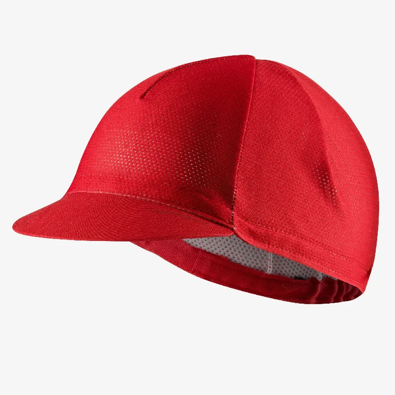 Windproof cycling cap-Cappellino Castelli Espresso 2 - Rosso