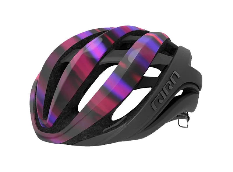 Padded MTB ankle guards-Giro Aether MIPS Road Helmet - Matt Black-Electric Purple - 2020