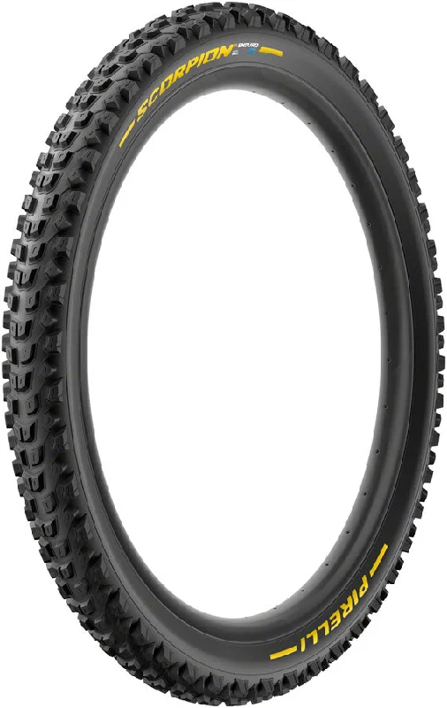 Reflective bike leg bands-Pirelli Scorpion Enduro S Mountain Tire 29x2.40 Folding Tubeless Ready SmartGRIP Gravity HardWALL 60TPI Tanwall