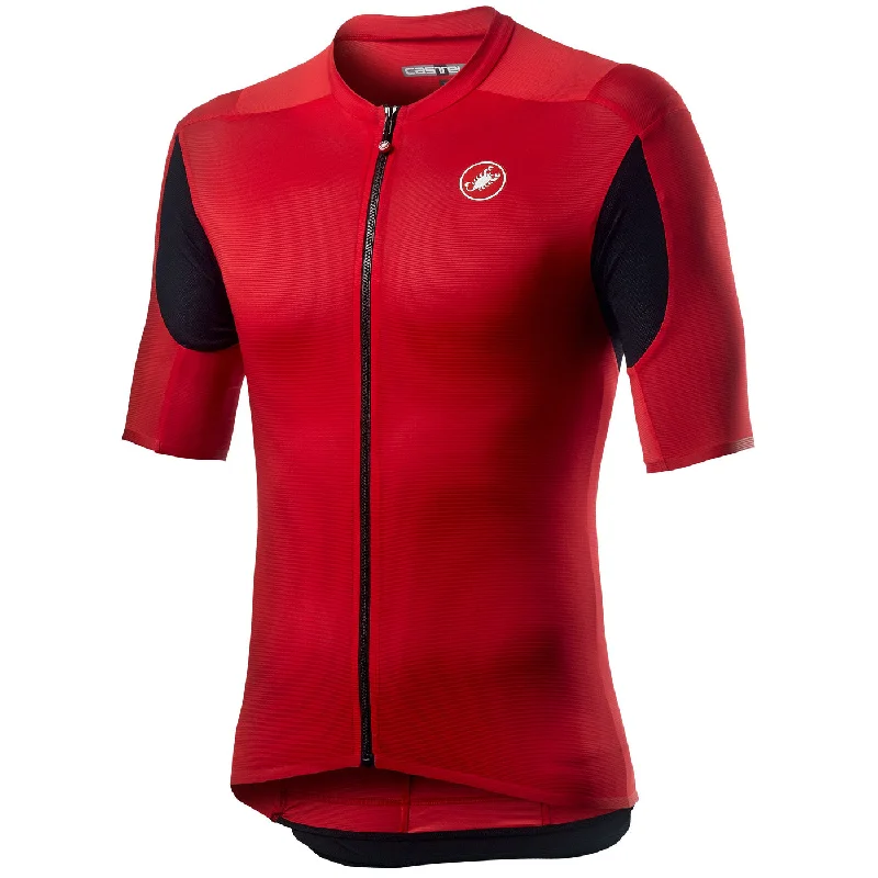 Quick-dry cycling gloves-Maglia Castelli Superleggera 2 - Rosso