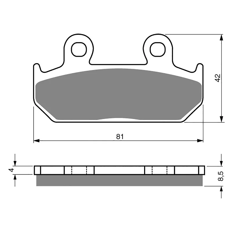 Lightweight cycling wrist guards-GOLDfren Brake Pads - S3 Sintered Sports (PBPH38)