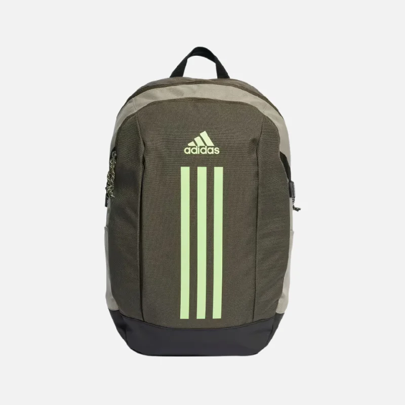 Anti-vibration bike gloves-Adidas Power Training Backpack -Shadow Olive/Silver Pebble/Green Spark