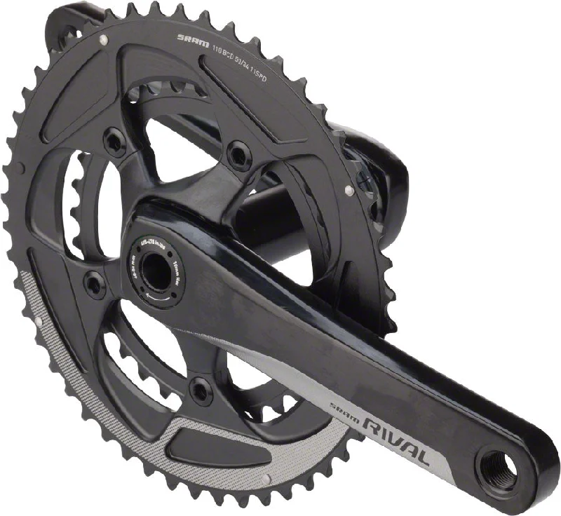 Lightweight bike leg warmers-Sram Crankset Rival22 BB30 50-34 Yaw, Bearings NOT Included