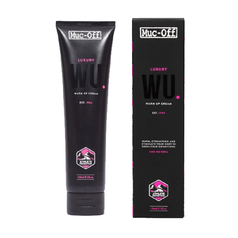 Waterproof bike leg straps-Muc-off Luxury Warm up Cream - 150 ml