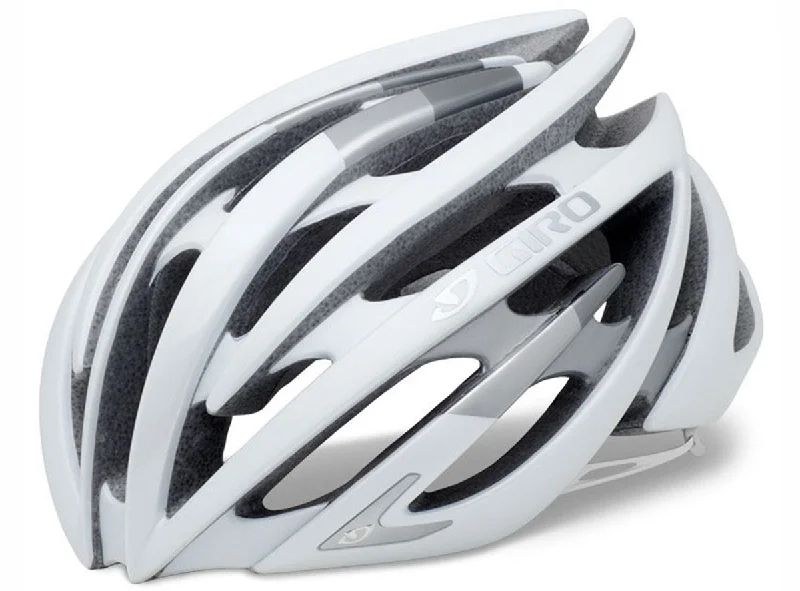 Adjustable cycling leg bands-Giro Aeon Road Helmet - Matt White-Silver